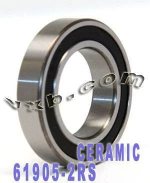 61905-2RS Hybrid Ceramic Ball Bearing 25x42x9 Sealed Si3N4 Bearings - VXB Ball Bearings