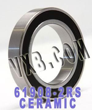 61908-2RS Bearing Hybrid Ceramic Sealed 40x62x12 - VXB Ball Bearings