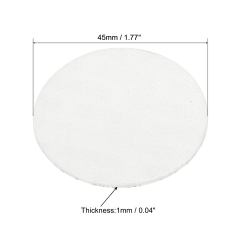 PATIKIL 45mm foam lid liner disc, white, 1mm thick