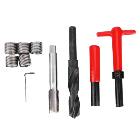 M18x1.5 Helicoil Thread Repair Tool Kit Internal Thread Inserts Pack Of 10 For Auto Repair And Home Mechanics, DIY Grade High-Strength