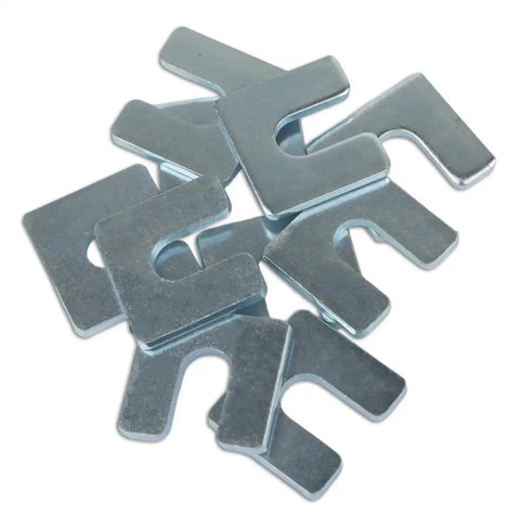 Beefy One Eighth Inch Steel Shim Stock With Three Eighth Inch Slot Width Pack Of Ten for heavy-duty projects