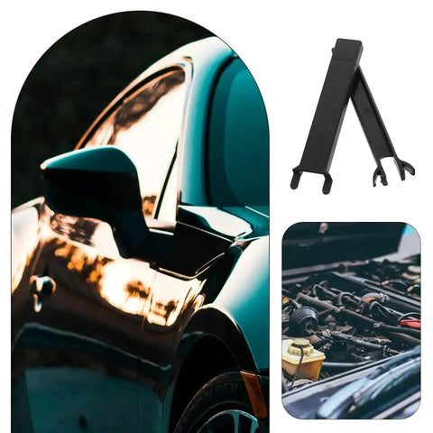 Car Wire Sleeve Cable Protector For Dash Cam Installation Durable Plastic Wire Cover Trough Bracket beside car and engine view