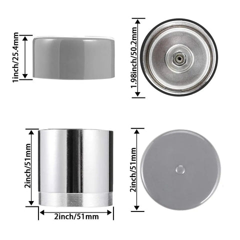 Beefed Up Trailer Wheel Bearing Protector Set 1.98 Inch Stainless Steel Bearing Protectors with Dust Cover Caps