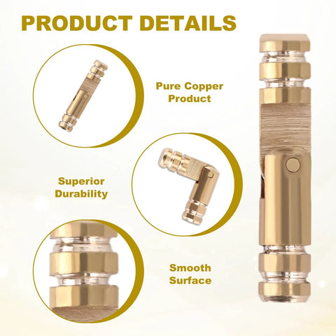 Premium 30 Pcs Brass Hidden Cylinder Hinges Mini Barrel Hinges 20x4mm For Jewelry Box Concealed Invisible Hinge details