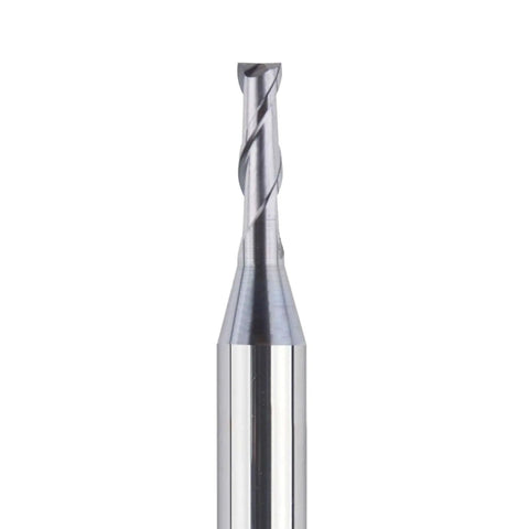 Product image of Five Pack 2 Flute Flat Nose Carbide End Mills Kit Pro Grade by SpeTool, 1/16 Inch Cutting Diameter, close-up view.