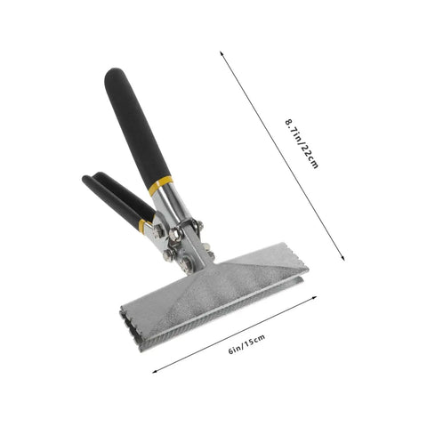 Metal Seaming Pliers And Manual Metal Bender For Flat Bars Seaming Tool Heat Treated Chrome Vanadium Steel with 6in jaw span