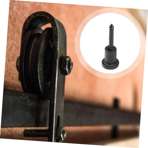 Durable Carbon Steel Barn Door Stopper And Sliding Track Spacer Set For Easy Install DIY Friendly Wall Spacers And Hardware Accessories