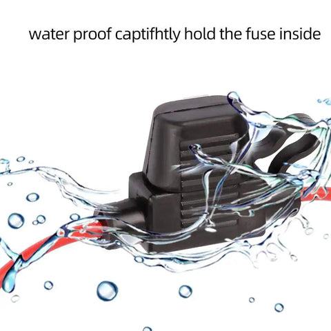 2 Pack Mini Blade Fuse Holders Waterproof Inline Pigtail Harness For Cars, 18 Gauge Wiring, Includes 5A ATM Fuses