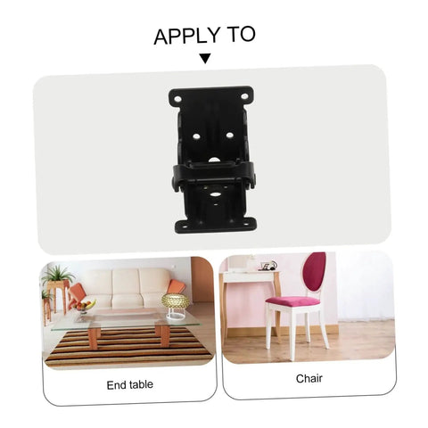 Folding Tea Table Leg Hinge Replacement Kit 2 Pieces Durable Furniture Hardware For Easy Installation And High Load Bearing Capacity For Tables And Chairs Featuring Spring Action Still Strong Steel Build Great For Diy Repairs And Modern Home Furnishings