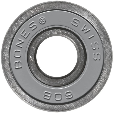 Bones Swiss bearing, 608, 8mm bore, silver-gray outer ring