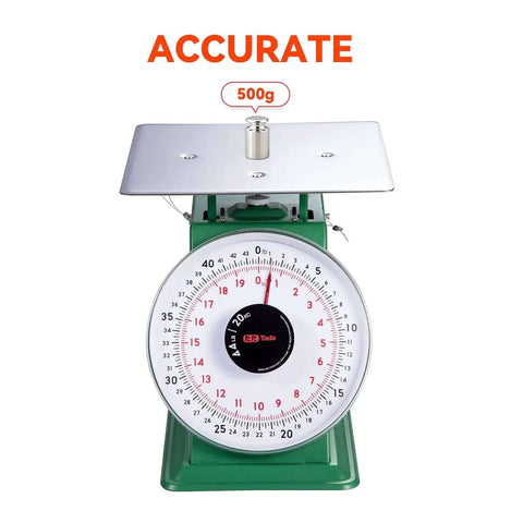 Heavy Duty Mechanical Kitchen Scale 44Lb 20Kg Portion Control Dial Scale With Stainless Steel Platform Built Tough Industrial