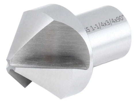 Heavy Duty Pro Grade 1-1/4 Inch HSS Countersink Bit With 3/4 Inch Weldon Shank For Magnetic Drilling Machines, 45 Degrees Per Side