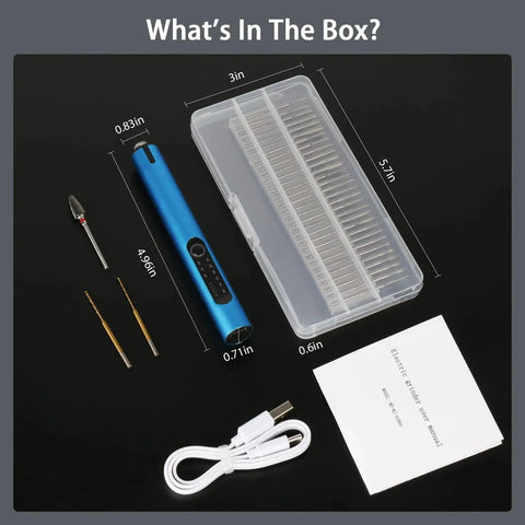 Mini Cordless Engraving Pen Kit With 30 Carving Bits 2 Drilling Bits 1 Tungsten Carbide Grinding Bit For DIY Crafts USB C Charging