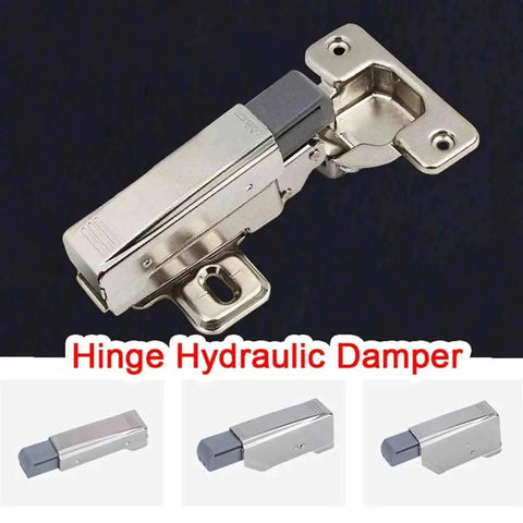 Soft Close Damper Hinges for Kitchen Cabinets and Drawers, stainless steel hinge with hydraulic damper, close-up view