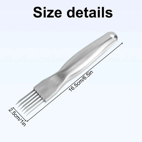 Green Onion Crinkle Cutter Stainless Steel Multi Blade Shredder Knife For Vegetables Scallions Onions Garlic And Chives
