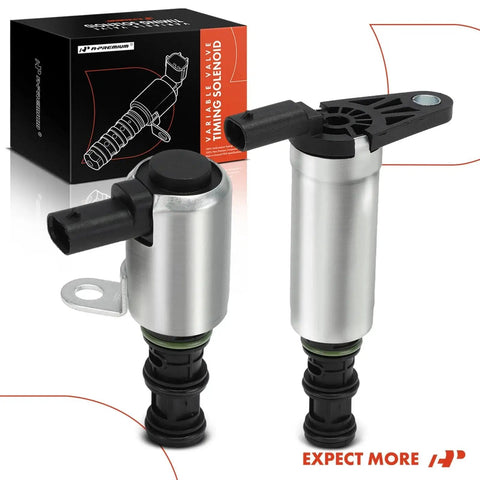 Two Piece Intake And Exhaust Variable Valve Timing Solenoid Kit For Jeep Grand Cherokee Wrangler Gladiator Durango Chrysler Pacifica Voyager Ram 1500 Grand Caravan, includes two solenoids and packaging