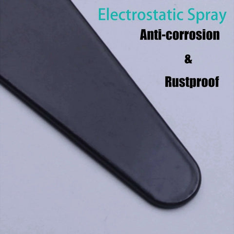 Heavy Duty T Hinge Tee Strap For Shed Gate Barn Fence Door Hinge Wrought Rustproof Black close-up showing electrostatic spray finish