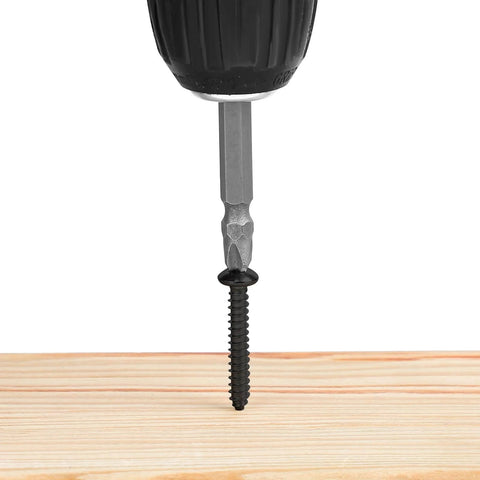 8 X 1 Inch Pan Head Self Tapping Screws For Sheet Metal And Wood No 8 Black Oxide 304 Stainless Steel 18 8 installed