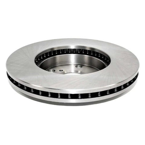 Front view of Front Vented Disc Brake Rotor with Forged Flange for Precise Fit, Clear ABS Signaling, multi lip seals visible.