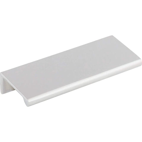 Mercer Collection 4 Inch Europa Tab Cabinet Pull in Brushed Satin Nickel with center to center three inches, modern design