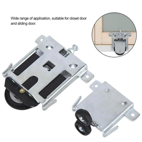 Easy Install Replacement Roller Wheel Kit For Steel Framed Mirror Closet Doors Sliding Door Pulley Wheel Set Adjustable Durable Parts
