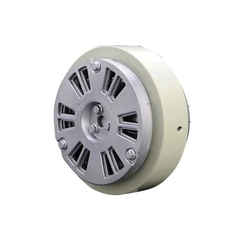 Front view of Magnetic Powder Brake With Adjustable Torque For Automation, 6 Nm Output, durable industrial clutch for automotive use.
