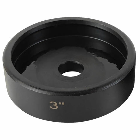 Beefy Three Inch Conduit Punch And Die For Hydraulic Knockout Driver Three Quarter Inch Sixteen UN Thread Ten Ton Punching Force