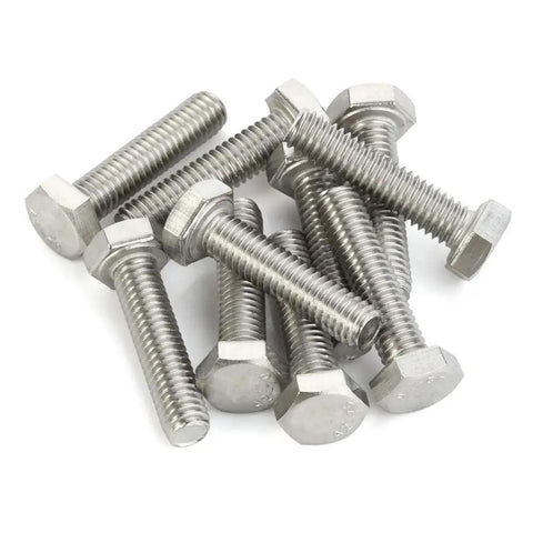 Stainless Steel Hex Head Bolt 1/4-20 X 1 Fully Threaded With 18-8 304 Stainless Plain Finish 25 Pack for fastener applications
