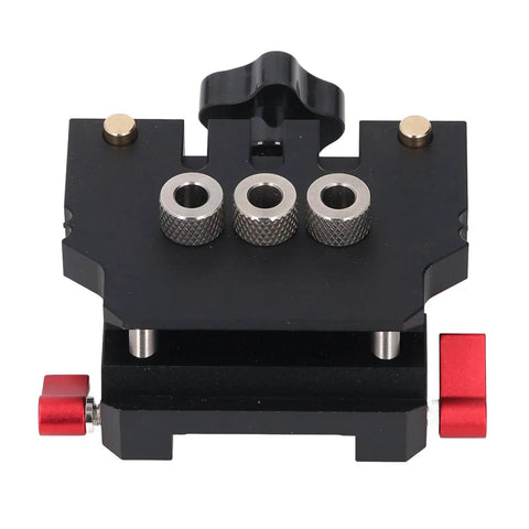 3 In 1 Dowel Jig Kit Self Centering With 6mm 8mm 10mm Drill Bits Aluminum Alloy Drill Guides For Precise Woodworking