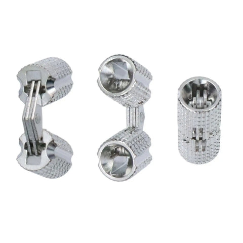 Brass Concealed Barrel Hinge Set For Cabinets And Jewelry Boxes With 180 Degree Opening Hidden Hinges For Wooden Boxes And Furniture 8mm Diameter Pack Of 8 Coshar