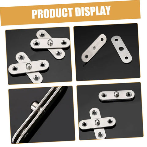 Heavy Duty Stainless Steel Concealed Pivot Hinges 360 Degree Rotation Self Closing Hidden Door Hinge System 10 Pack