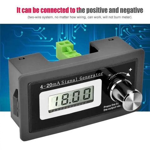 4-20mA Signal Generator And Analog Simulator For Two-Wire Transducer with LCD display and rotary encoder for testing and debugging