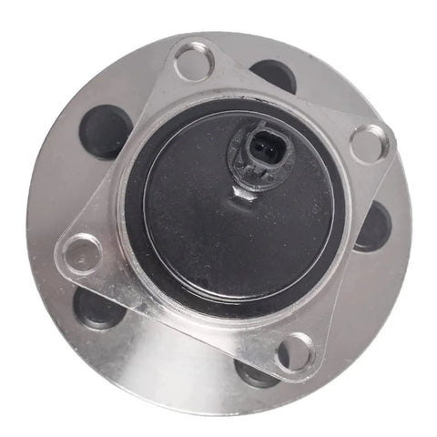 Top view of drop-in rear wheel hub bearing assembly for FWD 1.8L 1798cc with 4 wheel ABS and 5 lug pattern, compatible with 2009-2010 Vibe.