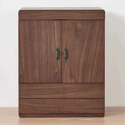 Wooden cabinet with 24 Pcs Vintage 1.68 Inch Drawer Pulls in Bronze Finish Zinc Alloy Cabinet Handles