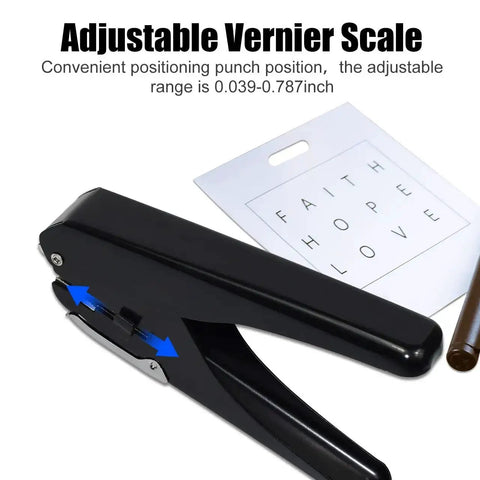 All Metal Hole Punch For DIY Crafts And Paper, Upgraded Durable Puncher With Smooth Lever, Vernier scale for precise punching