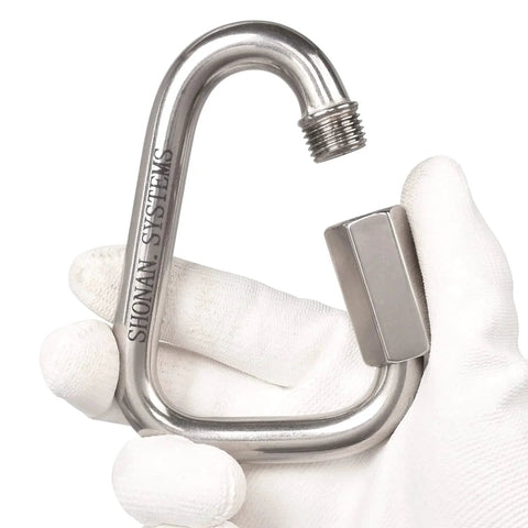 Large 4.1 Inch Triangle Quick Link Made From Marine Grade Stainless Steel 316 Heavy Duty Rigging Connector For Marine And Industrial Use