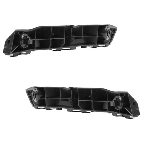 Front Bumper Cover Bracket Retainer Support Pair For Toyota Camry 2015 2016 2017 shown in black ABS plastic