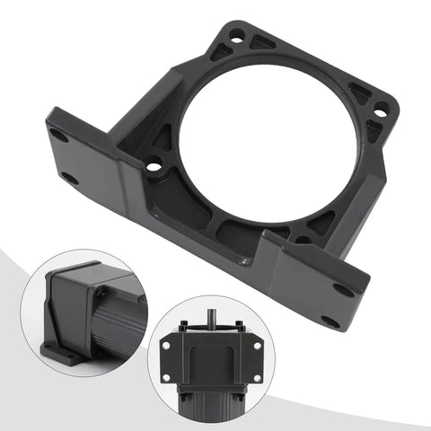 Heavy Duty Aluminum Adjustable Gear Reducer Motor Mount Bracket For Mini Motors 180W To 370W Easy Install With Pre Drilled Holes