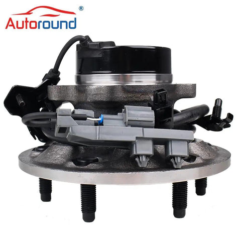 Front view of Front Right Wheel Bearing And Hub Assembly 515107 Plug And Play Direct Fit For Chevy Colorado 2004 2008 GMC Canyon 2006 2008
