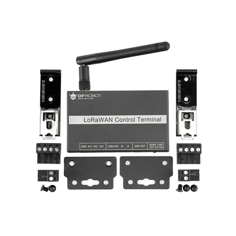 Long Range IoT Node With US 915MHz, RS485 Modbus RTU And Relay Controller, components laid out, suitable for industrial automation