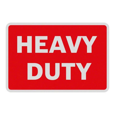Red sign with white text displaying "HEAVY DUTY" for Nibber GNA 2.0 500W Nibbler With Swivel Die For Cutting Metals Up To 2.0 mm All Purpose Sheet Metal Cutter