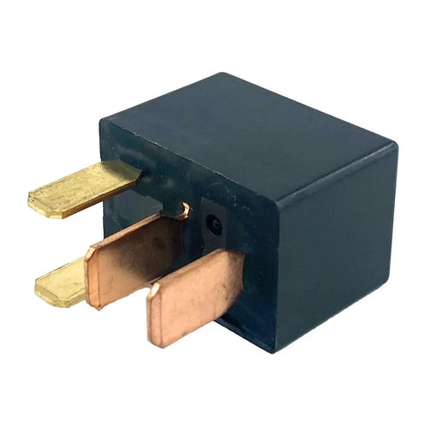 12V 20A 4 Pin SPST Relay 3 Pack Mitsubishi Compatible with copper terminals, replaces MR588567 M07, perspective view