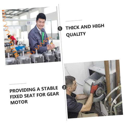 Man assembling motor using 4 Pack DC Gear Motor Mounting Brackets L Shape Fixed Seat Holder For 37 Series Gear Reduction Motors