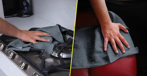 Pack Of 60 14 By 17 Inch Bar Towels For Cleaning 100 Percent Cotton Absorbent And Reusable Multipurpose Terry Cloth Shop Rags Gray