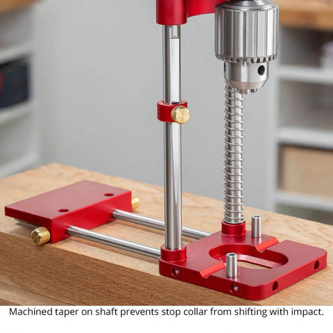 Auto Line Drill Guide Portable Drill Guide for Perpendicular Holes Up to Two Inches with Laser Centerlines, side view