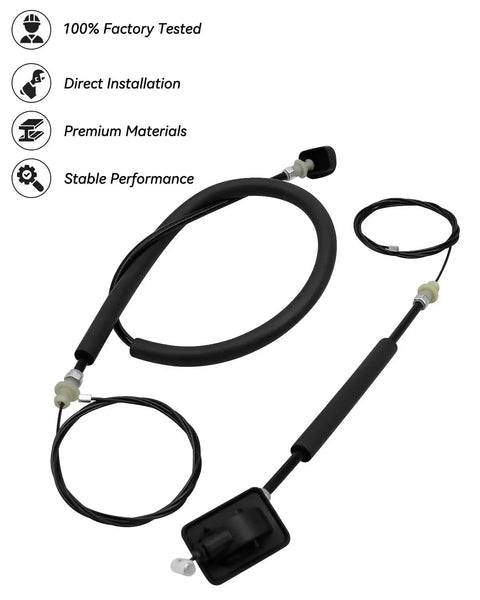 Left Or Right Side Power Sliding Door Cable Kit For Odyssey 2011 2020 Without Motor For Replacement 72546 TK8 A01, stainless steel shown.
