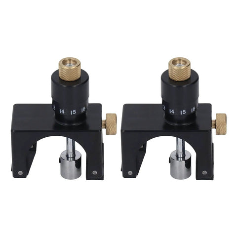 2 Piece Magnetic Knife Setting Jigs For Planer And Jointer, Portable Adjustable Gauge Set, Pro Grade High Carbon Steel, Front View