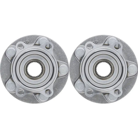 Two rear wheel bearing and hub assemblies for CX5 2013 2014 2015 2016 2017 2018 2019, KD352615XB, close-up, circular metal components.