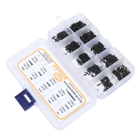 Ultimate Handy Self Tapping Screws Set In Carbon Steel With Pan Head Kit displayed in an organized storage box