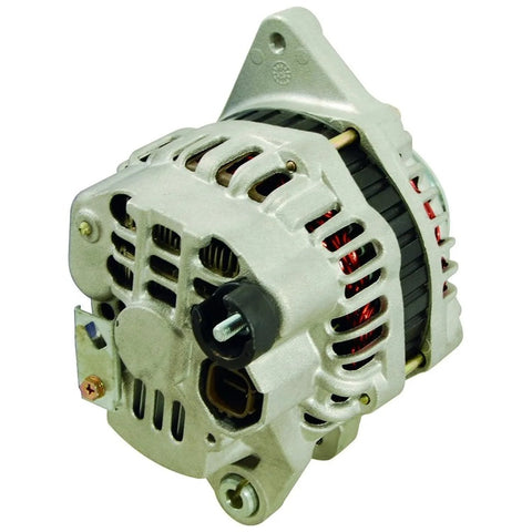 Front view of New 80A 12V Alternator For Honda Fit 2007 2008 1.5L L4 With CW Rotation PMA Series Replacement Compatible With 31100RSH004 AHGA69